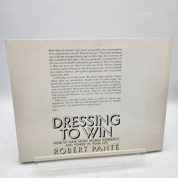 Dressing To Win How To Have Money Romance Power Robert Pante Signed Book 1984 - Picture 2 of 8